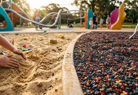 Rubber Mulch vs Sand: Which Is Better for Playgrounds?